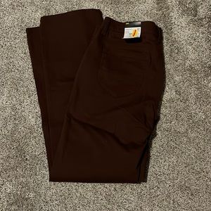 Burgundy / Chestnut Lee Straight Leg Pants